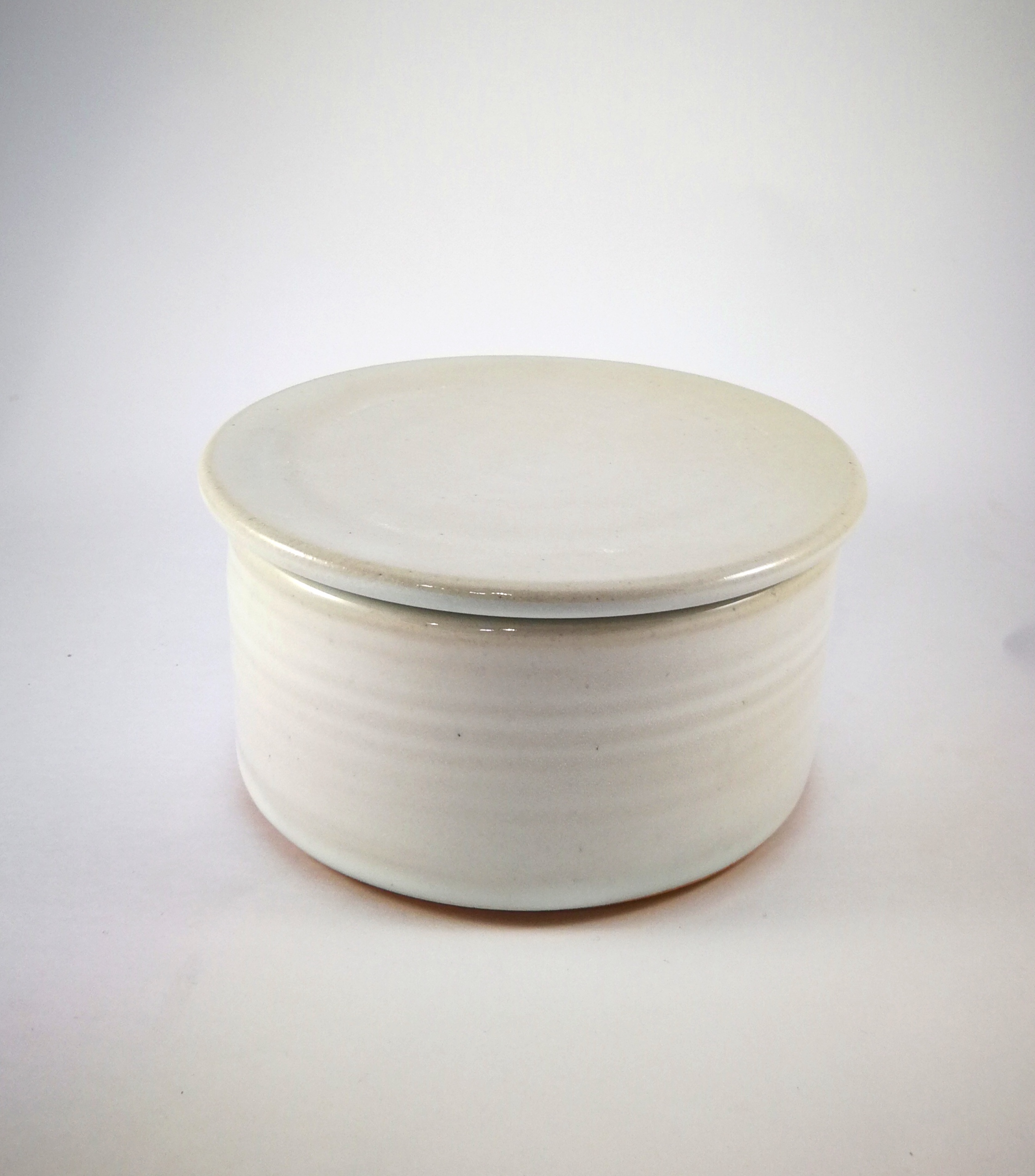 French Butter Dish cream large Richard Pullen's Studio